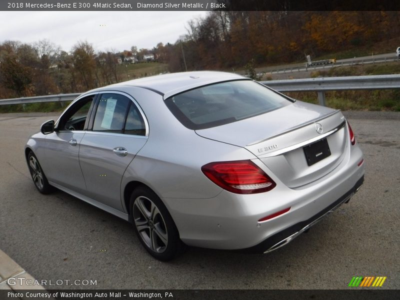 Diamond Silver Metallic / Black 2018 Mercedes-Benz E 300 4Matic Sedan