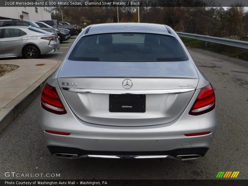 Diamond Silver Metallic / Black 2018 Mercedes-Benz E 300 4Matic Sedan