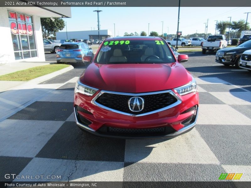 Performance Red Pearl / Parchment 2021 Acura RDX Technology
