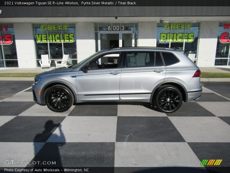 Pyrite Silver Metallic / Titan Black 2021 Volkswagen Tiguan SE R-Line 4Motion