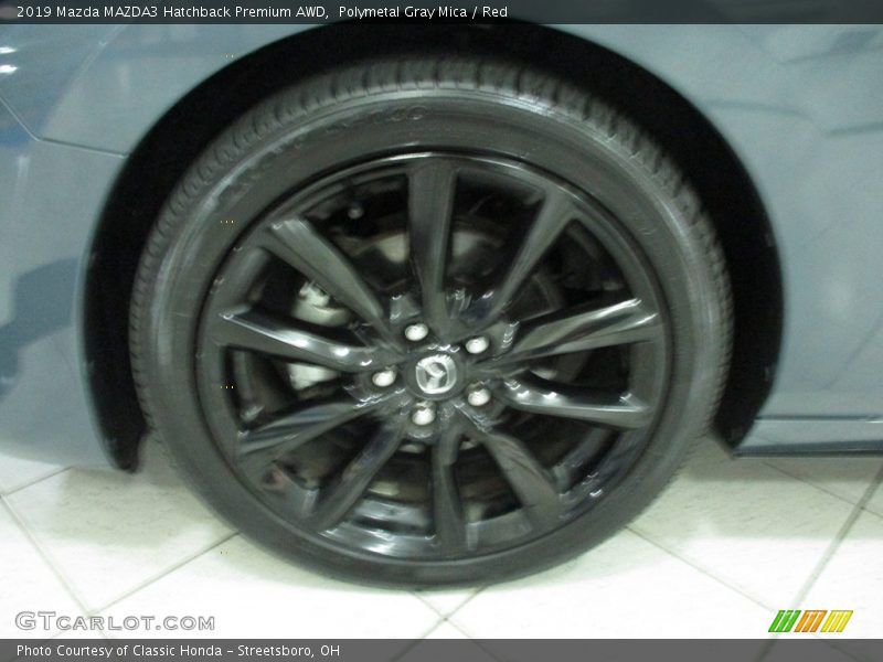 Polymetal Gray Mica / Red 2019 Mazda MAZDA3 Hatchback Premium AWD