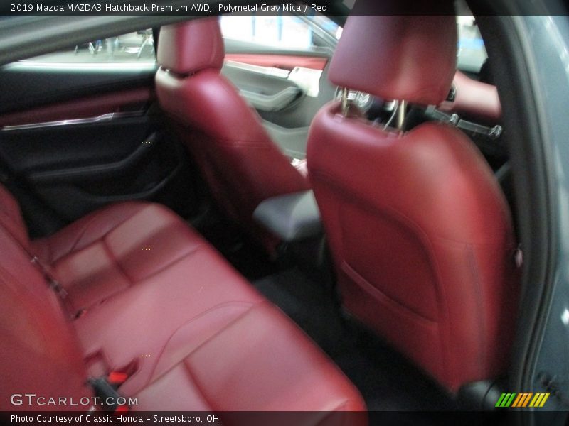 Polymetal Gray Mica / Red 2019 Mazda MAZDA3 Hatchback Premium AWD