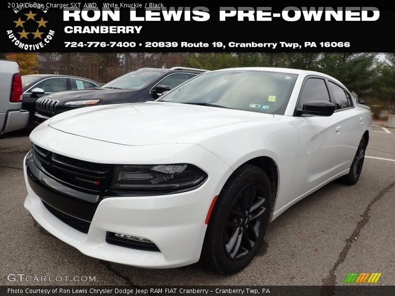 White Knuckle / Black 2019 Dodge Charger SXT AWD