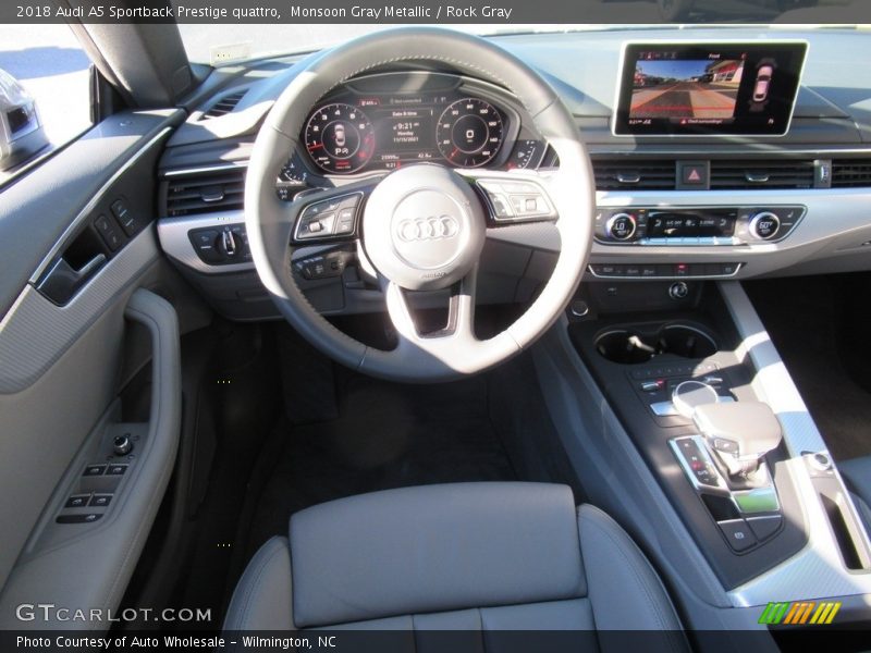 Monsoon Gray Metallic / Rock Gray 2018 Audi A5 Sportback Prestige quattro