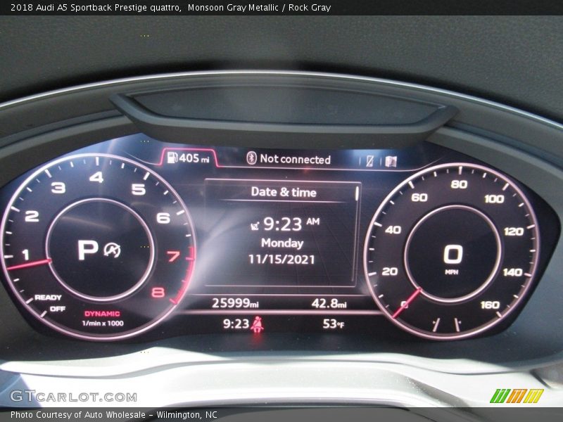 Monsoon Gray Metallic / Rock Gray 2018 Audi A5 Sportback Prestige quattro