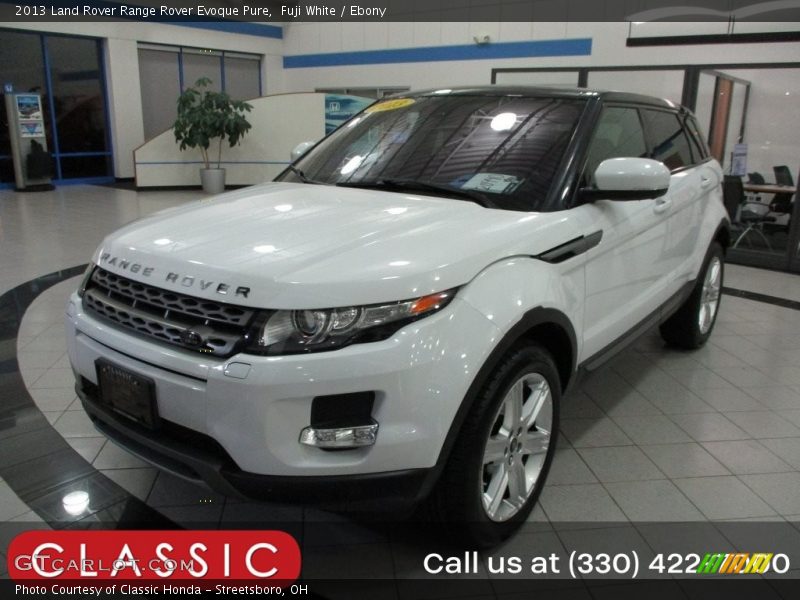 Fuji White / Ebony 2013 Land Rover Range Rover Evoque Pure