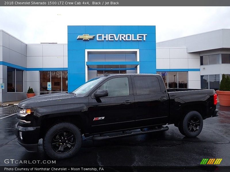 Black / Jet Black 2018 Chevrolet Silverado 1500 LTZ Crew Cab 4x4
