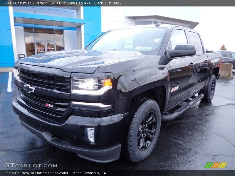 Black / Jet Black 2018 Chevrolet Silverado 1500 LTZ Crew Cab 4x4
