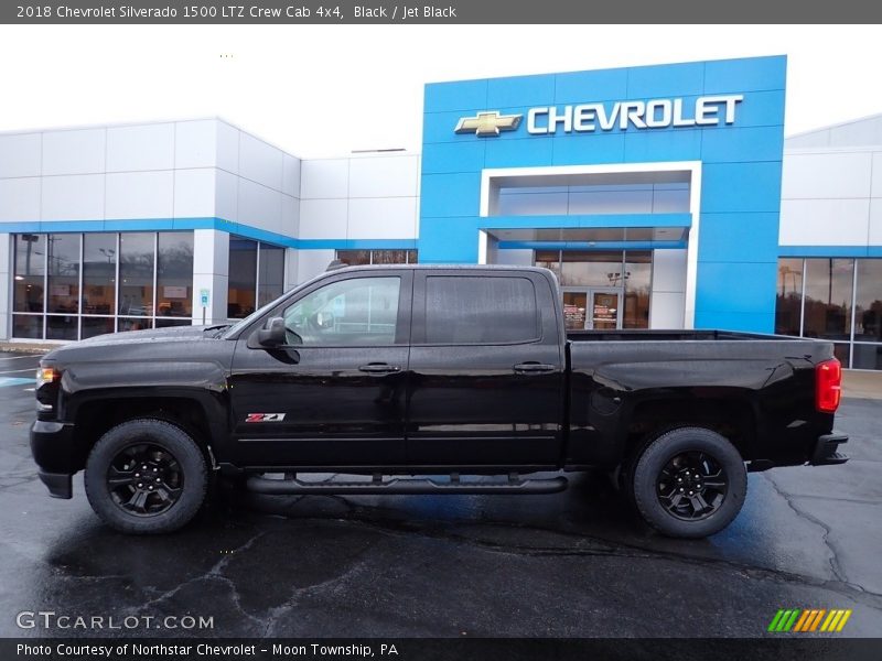 Black / Jet Black 2018 Chevrolet Silverado 1500 LTZ Crew Cab 4x4