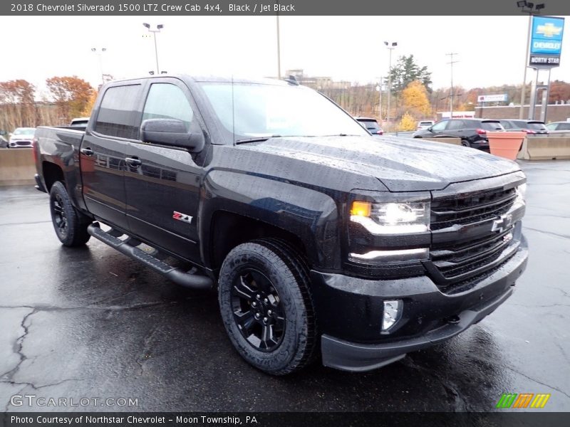 Black / Jet Black 2018 Chevrolet Silverado 1500 LTZ Crew Cab 4x4