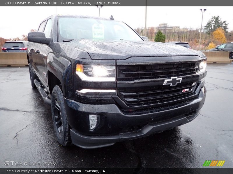 Black / Jet Black 2018 Chevrolet Silverado 1500 LTZ Crew Cab 4x4