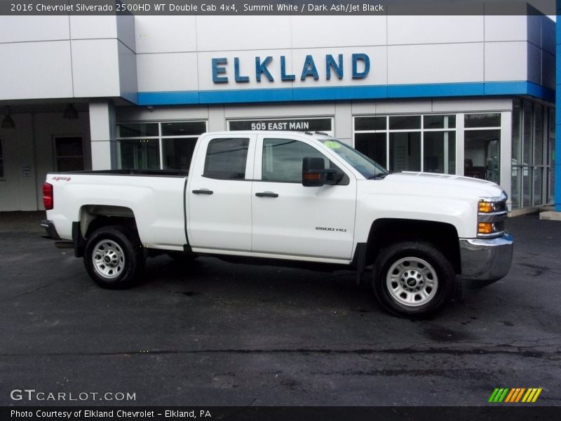 Summit White / Dark Ash/Jet Black 2016 Chevrolet Silverado 2500HD WT Double Cab 4x4