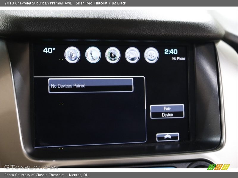 Siren Red Tintcoat / Jet Black 2018 Chevrolet Suburban Premier 4WD