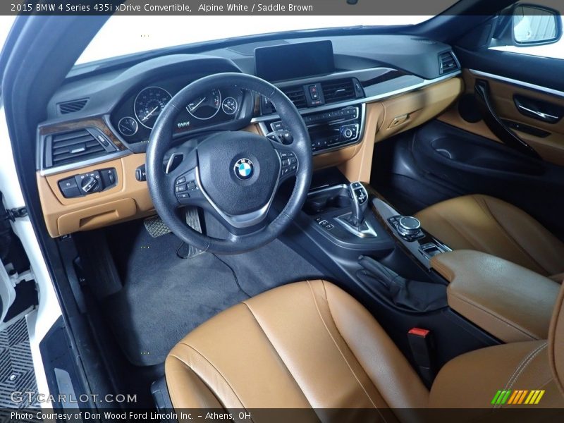  2015 4 Series 435i xDrive Convertible Saddle Brown Interior