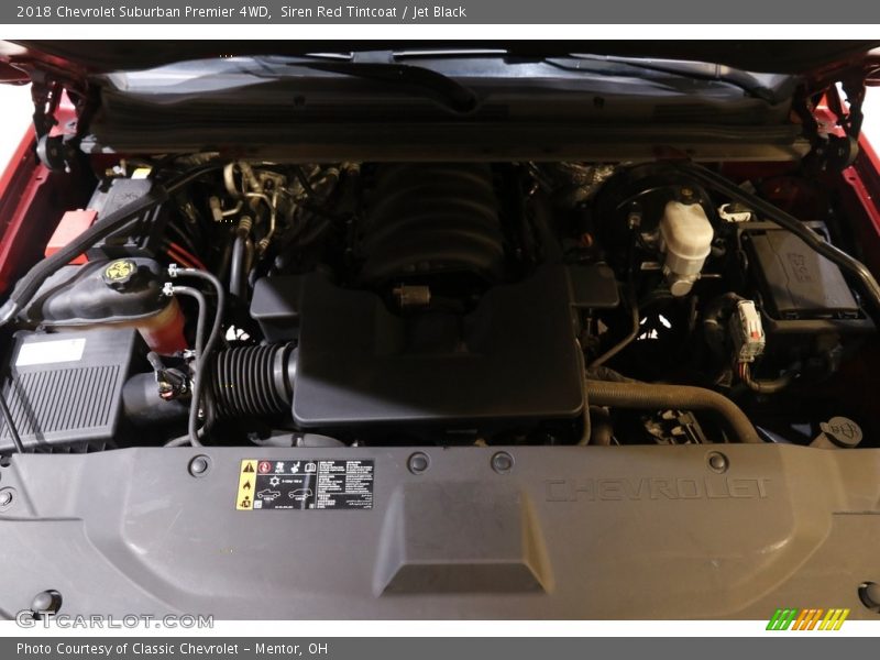 Siren Red Tintcoat / Jet Black 2018 Chevrolet Suburban Premier 4WD