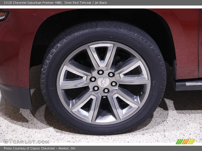 Siren Red Tintcoat / Jet Black 2018 Chevrolet Suburban Premier 4WD