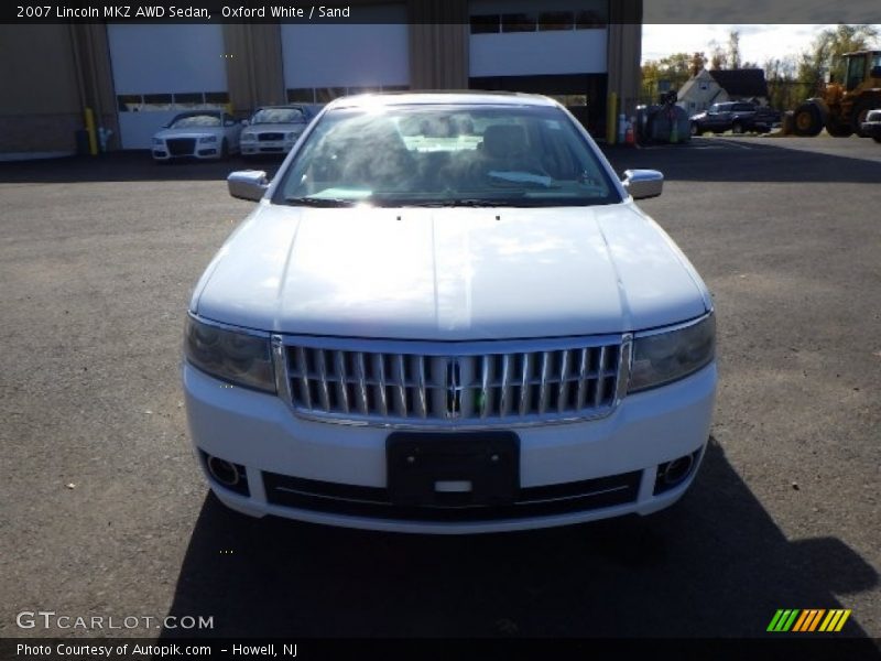 Oxford White / Sand 2007 Lincoln MKZ AWD Sedan