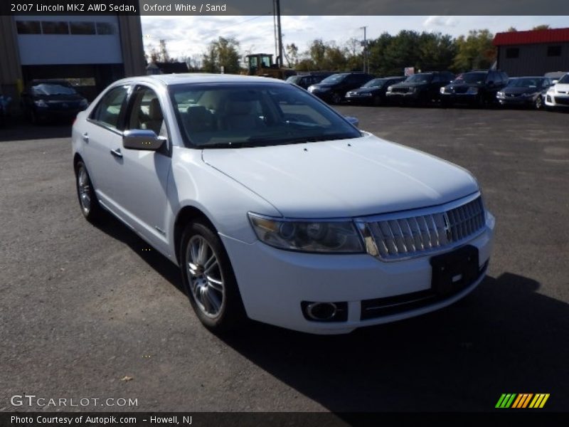 Oxford White / Sand 2007 Lincoln MKZ AWD Sedan
