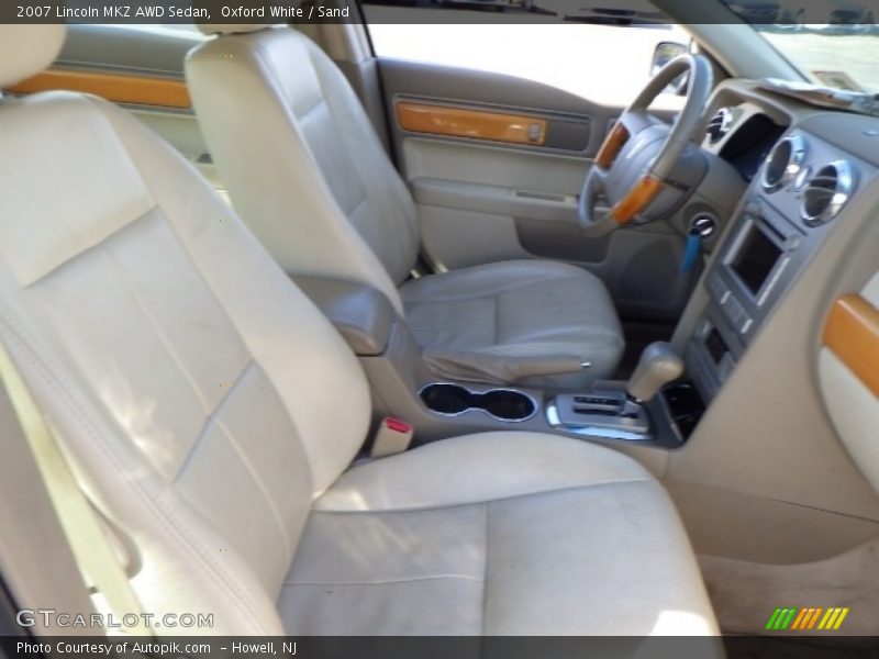 Oxford White / Sand 2007 Lincoln MKZ AWD Sedan