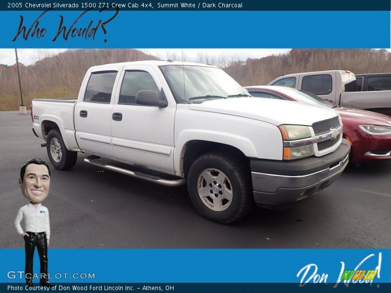 Summit White / Dark Charcoal 2005 Chevrolet Silverado 1500 Z71 Crew Cab 4x4