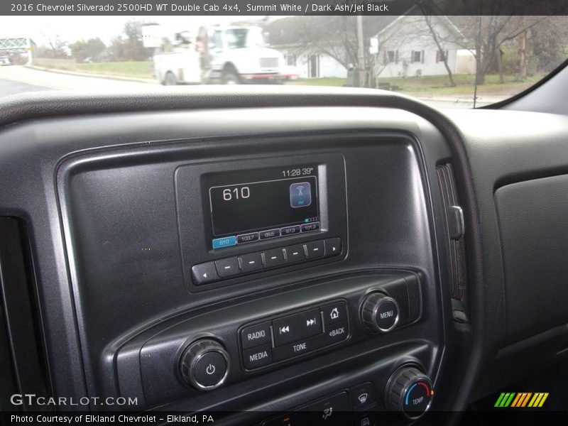 Summit White / Dark Ash/Jet Black 2016 Chevrolet Silverado 2500HD WT Double Cab 4x4