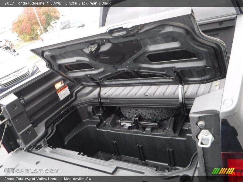 Crystal Black Pearl / Black 2017 Honda Ridgeline RTL AWD