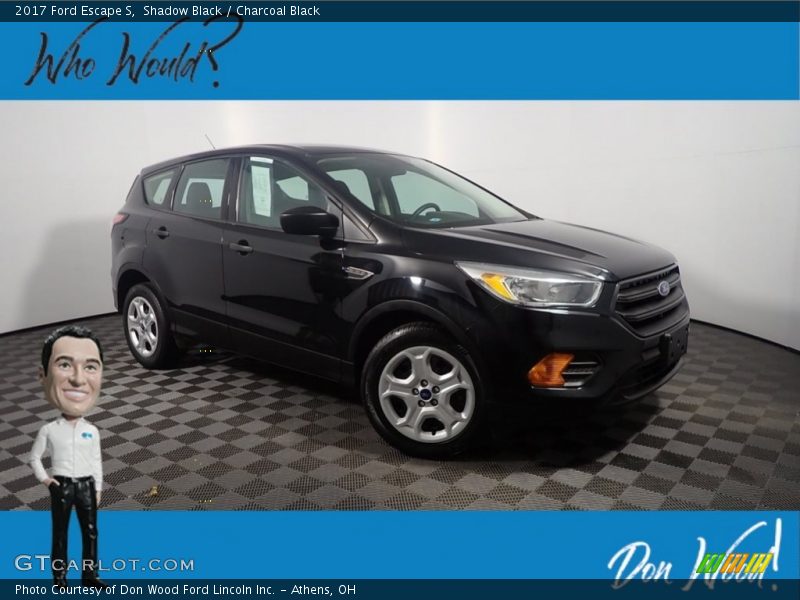 Shadow Black / Charcoal Black 2017 Ford Escape S
