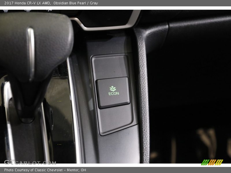 Obsidian Blue Pearl / Gray 2017 Honda CR-V LX AWD