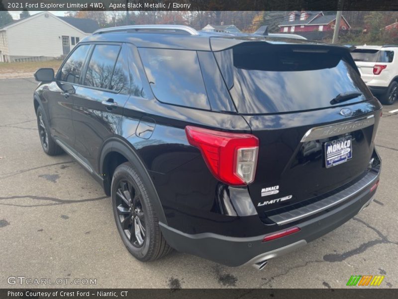 Agate Black Metallic / Ebony 2021 Ford Explorer Limited 4WD