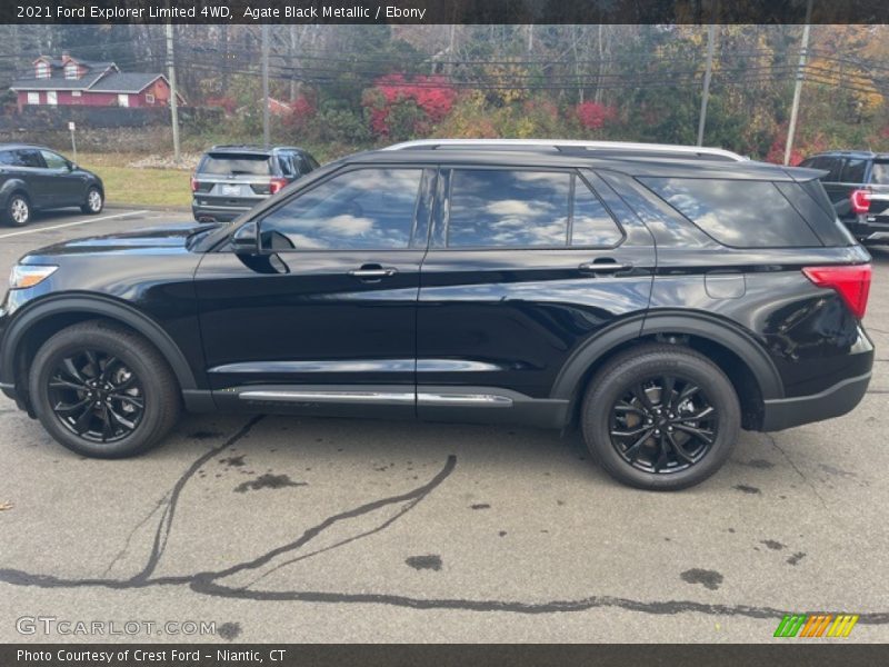Agate Black Metallic / Ebony 2021 Ford Explorer Limited 4WD