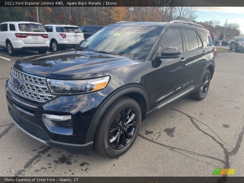 Agate Black Metallic / Ebony 2021 Ford Explorer Limited 4WD