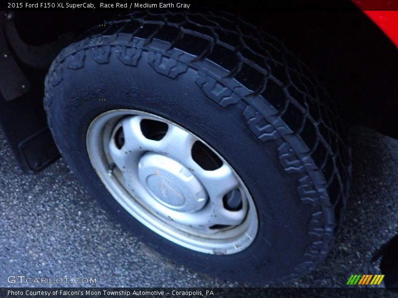 Race Red / Medium Earth Gray 2015 Ford F150 XL SuperCab