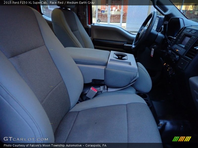 Race Red / Medium Earth Gray 2015 Ford F150 XL SuperCab