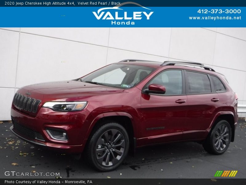 Velvet Red Pearl / Black 2020 Jeep Cherokee High Altitude 4x4
