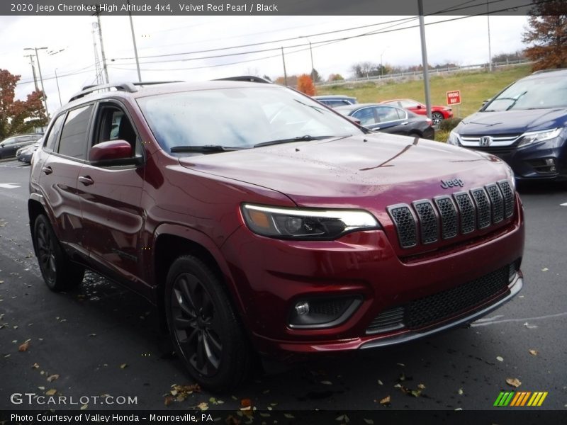 Velvet Red Pearl / Black 2020 Jeep Cherokee High Altitude 4x4