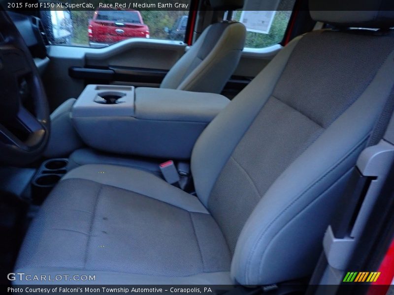 Race Red / Medium Earth Gray 2015 Ford F150 XL SuperCab