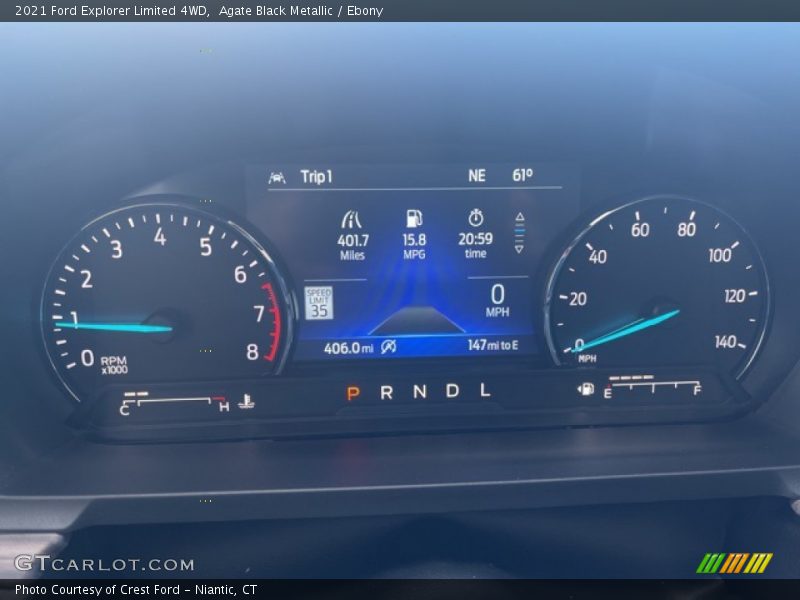 Agate Black Metallic / Ebony 2021 Ford Explorer Limited 4WD