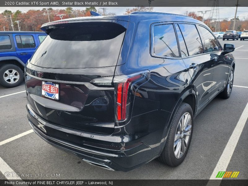 Stellar Black Metallic / Jet Black 2020 Cadillac XT6 Sport AWD