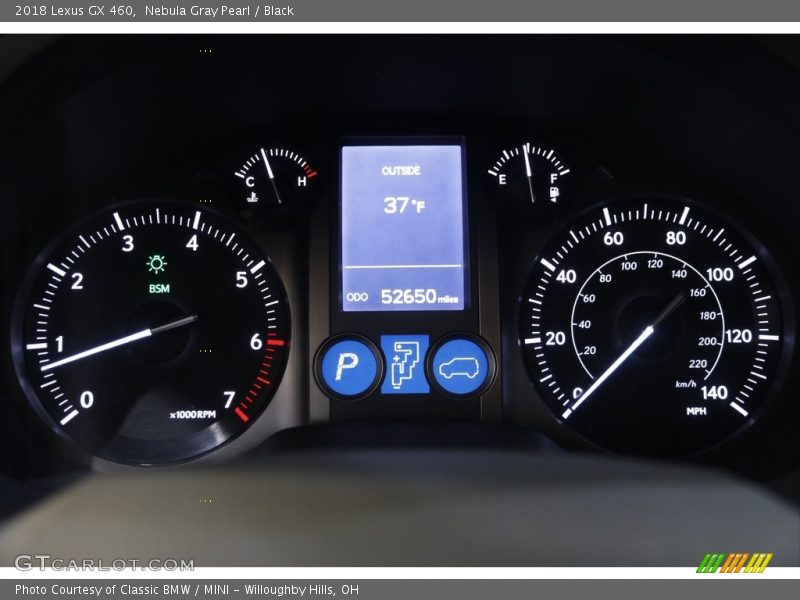 Nebula Gray Pearl / Black 2018 Lexus GX 460