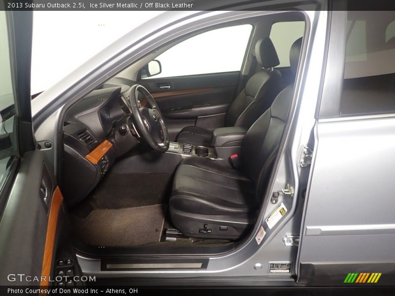 Front Seat of 2013 Outback 2.5i