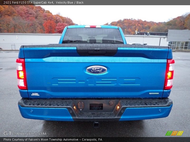 Velocity Blue / Black 2021 Ford F150 STX SuperCab 4x4