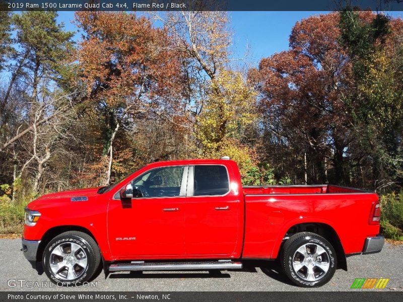 Flame Red / Black 2019 Ram 1500 Laramie Quad Cab 4x4