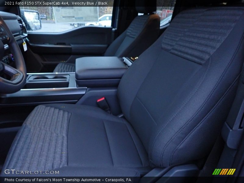 Velocity Blue / Black 2021 Ford F150 STX SuperCab 4x4