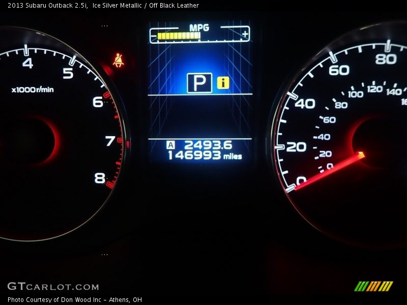 Ice Silver Metallic / Off Black Leather 2013 Subaru Outback 2.5i