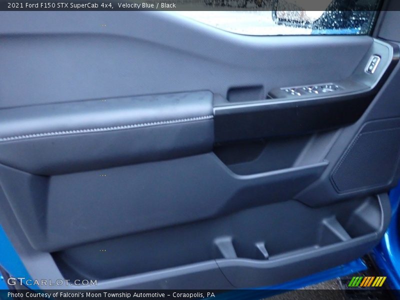 Velocity Blue / Black 2021 Ford F150 STX SuperCab 4x4