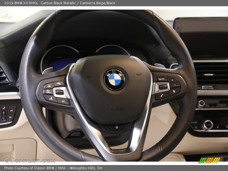 Carbon Black Metallic / Canberra Beige/Black 2019 BMW X4 M40i