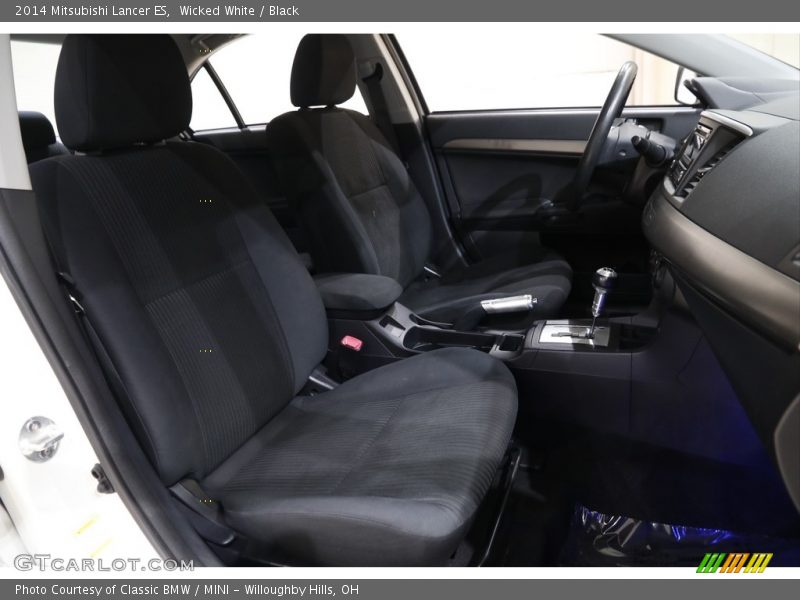 Wicked White / Black 2014 Mitsubishi Lancer ES