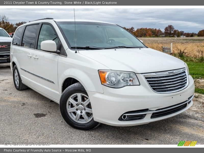 Stone White / Black/Light Graystone 2011 Chrysler Town & Country Touring