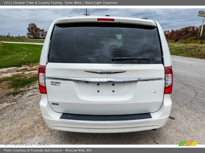 Stone White / Black/Light Graystone 2011 Chrysler Town & Country Touring