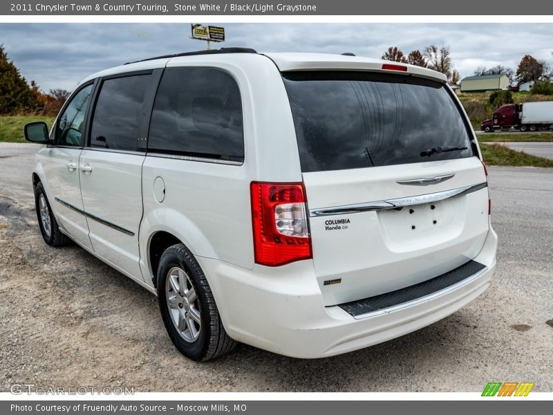 Stone White / Black/Light Graystone 2011 Chrysler Town & Country Touring